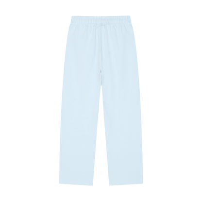 Solid Color Straight-Leg Sweatpants