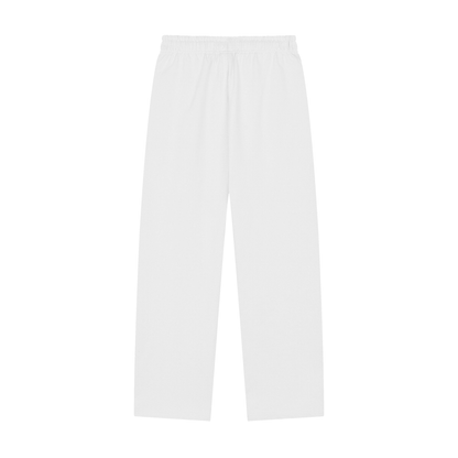 Solid Color Straight-Leg Sweatpants