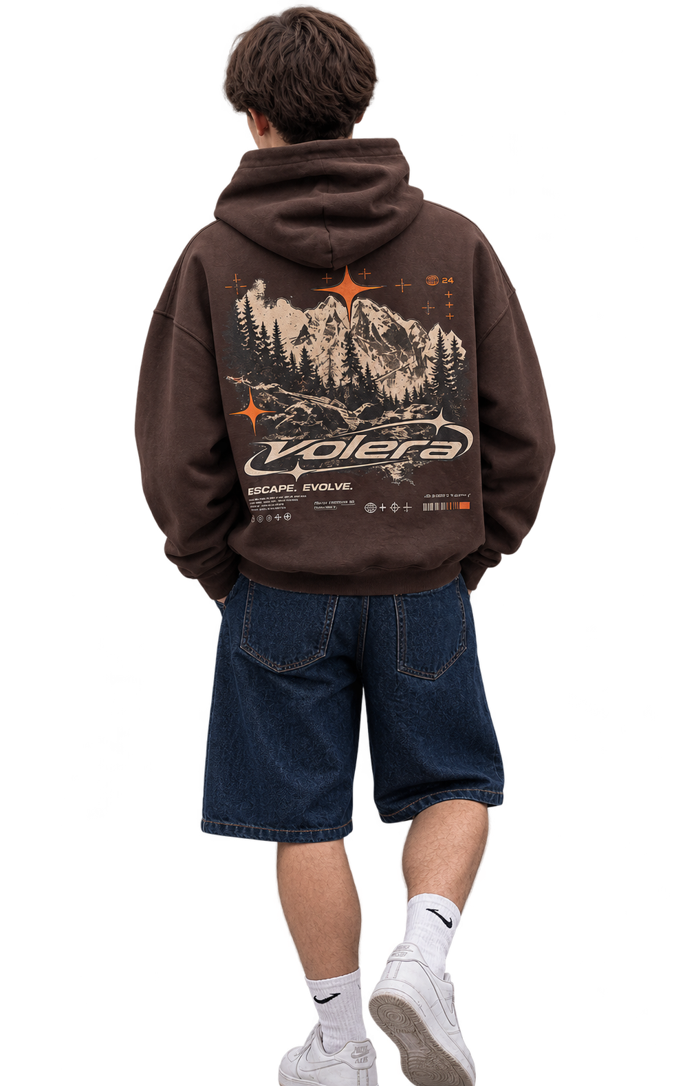 Oversized Heavyweight Hoodie – Coffee Brown