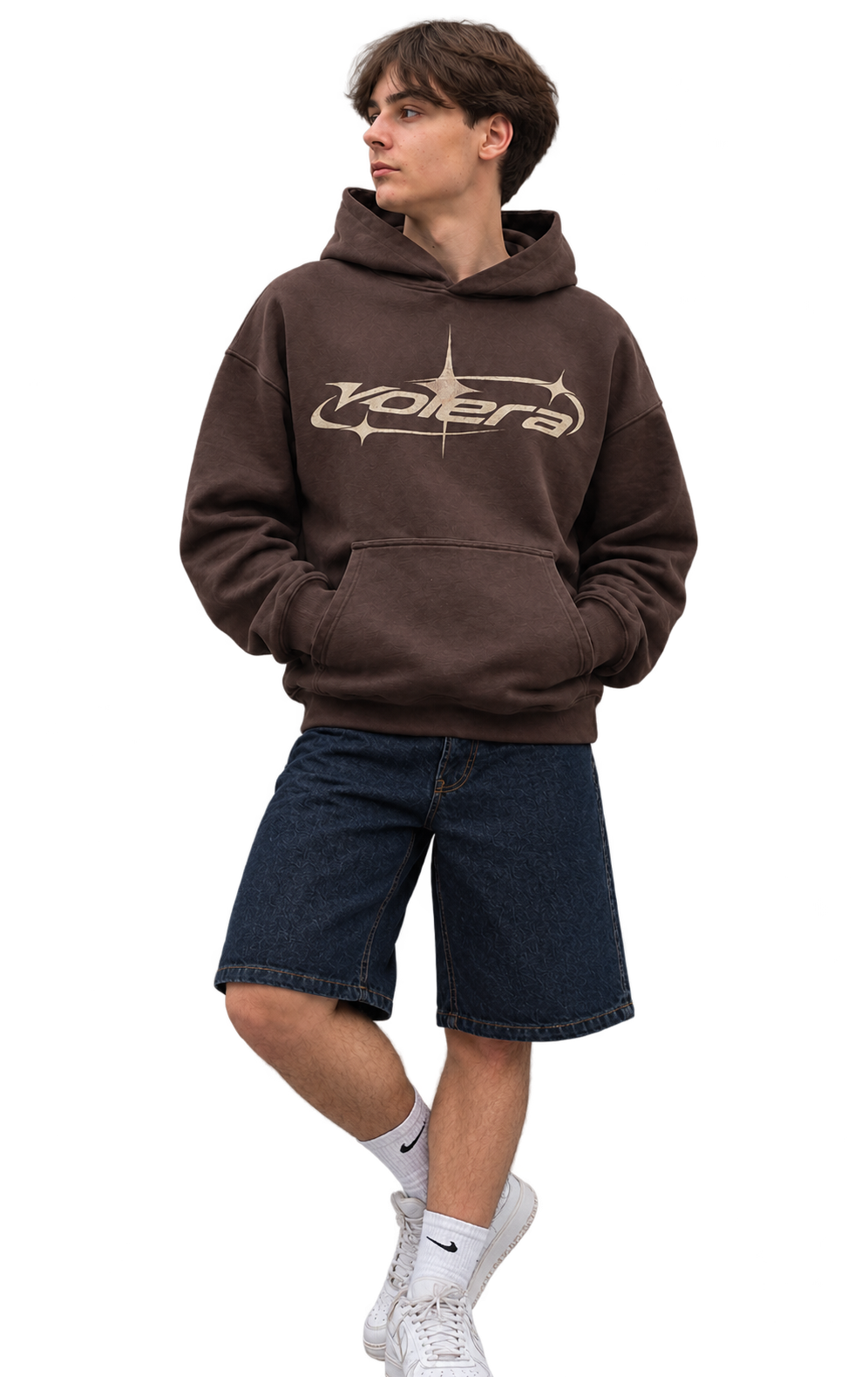 Oversized Heavyweight Hoodie – Coffee Brown